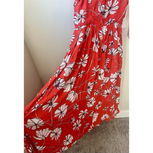 Jason Wu Collective Womens Tie Shoulder Midi Dress Red Size 2, Flowy Beach - Picture 6 of 13